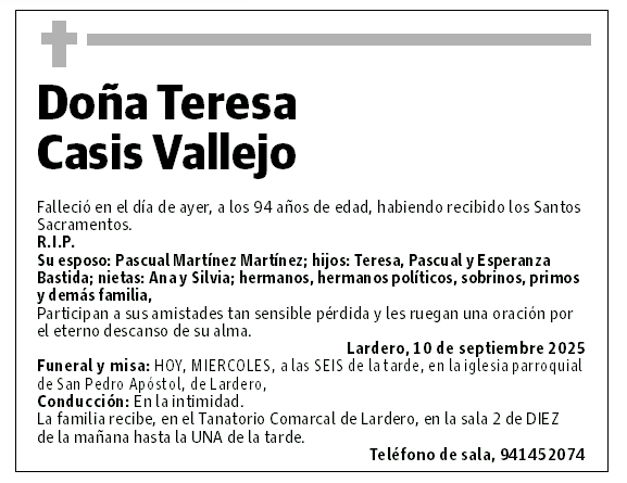 Doña Teresa Casis Vallejo