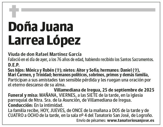 Doña Juana Larrea López
