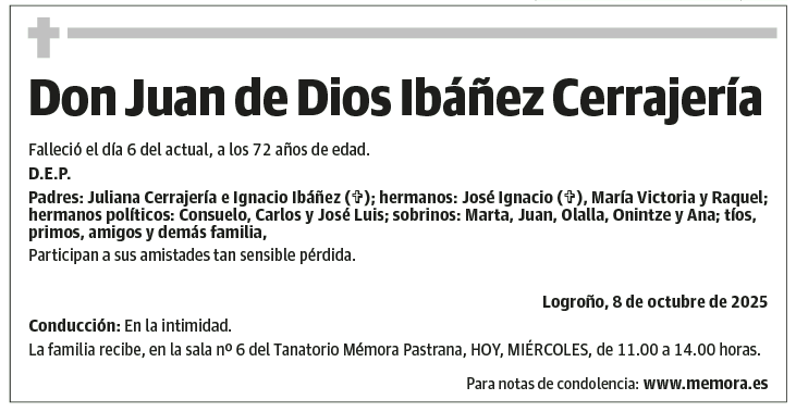 Don Juan de Dios Ibáñez Cerrajería