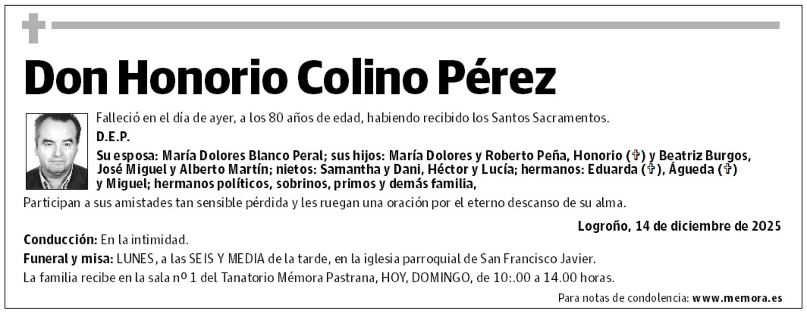 Don Honorio Colino Pérez