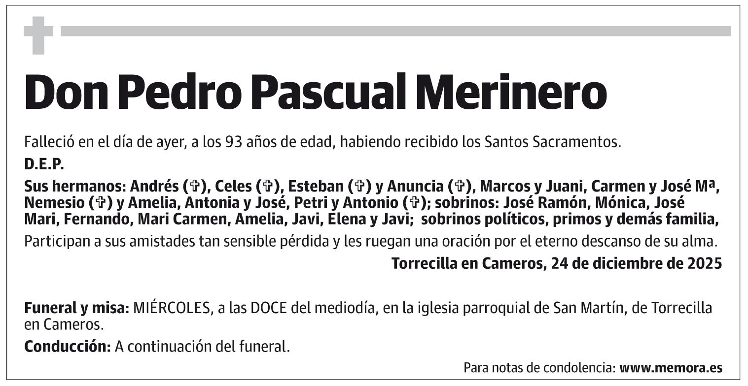 Don Pedro Pascual Merinero