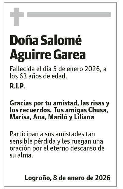 Doña Salomé Aguirre Garea