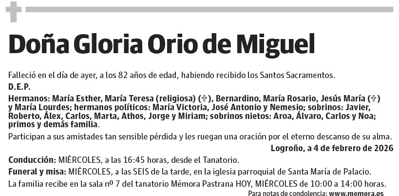 Gloria Orio de Miguel