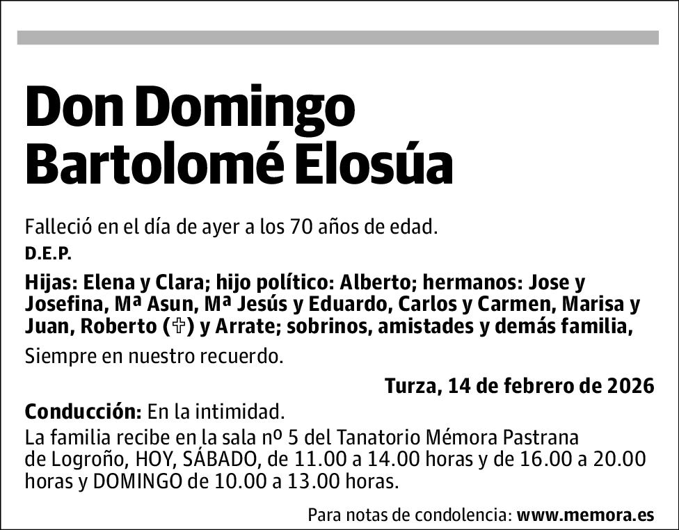 Domingo Bartolomé Elosúa