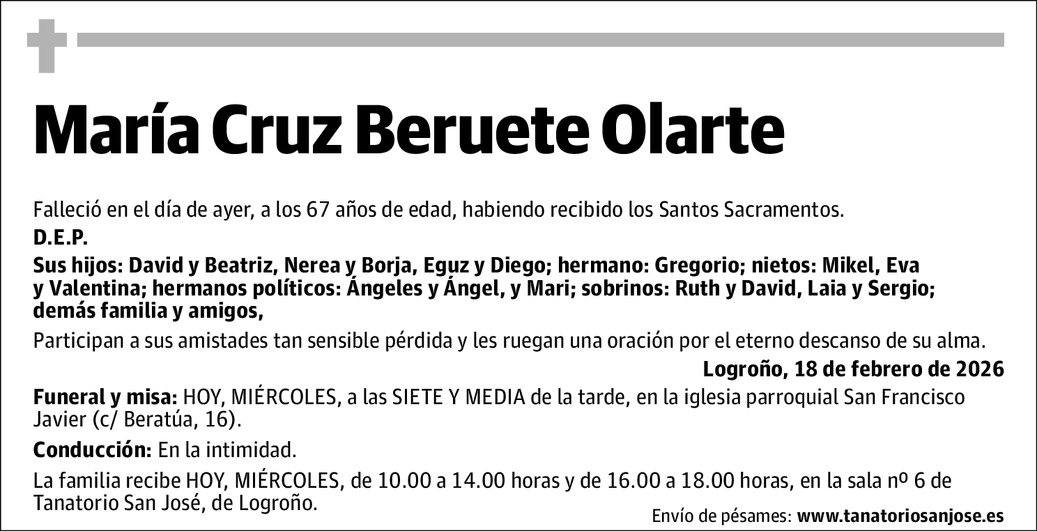 María Cruz Beruete Olarte