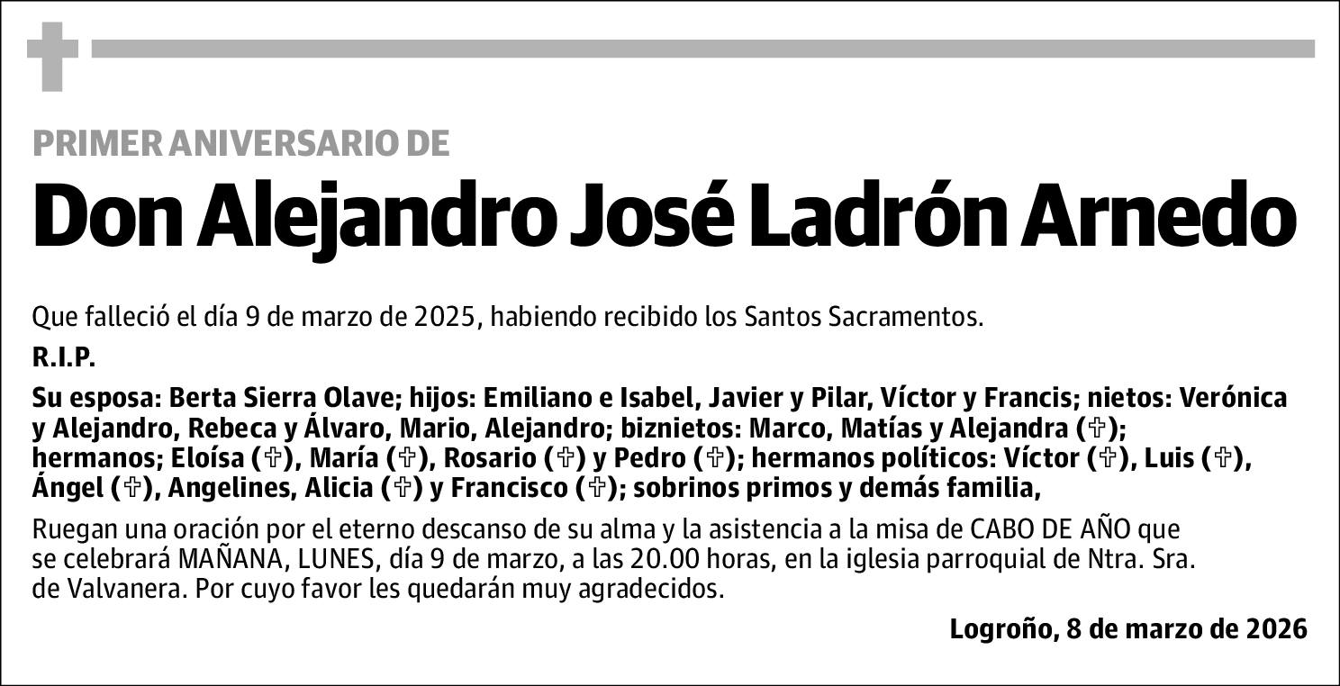Alejandro José Ladrón Arnedo