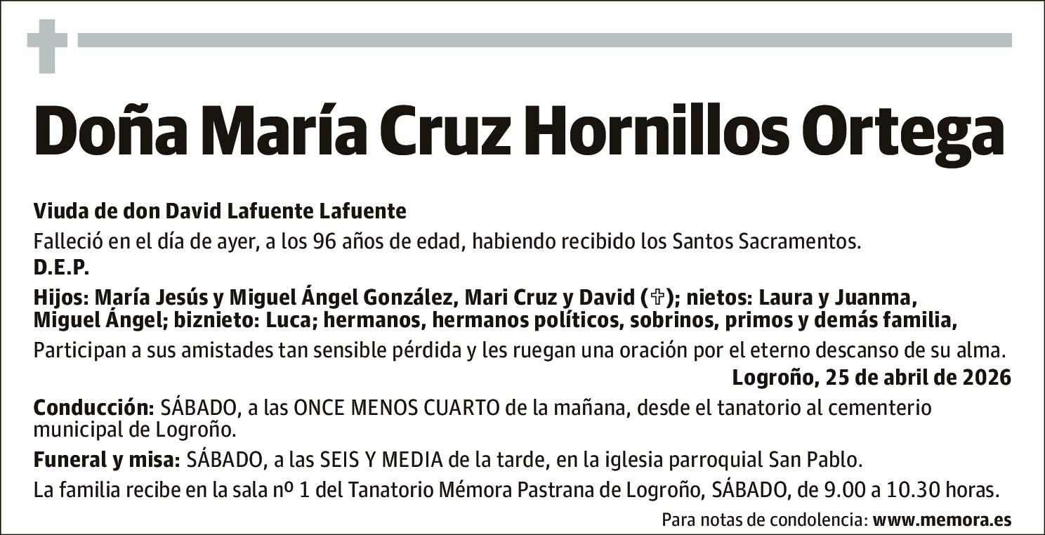 María Cruz Hornillos Ortega