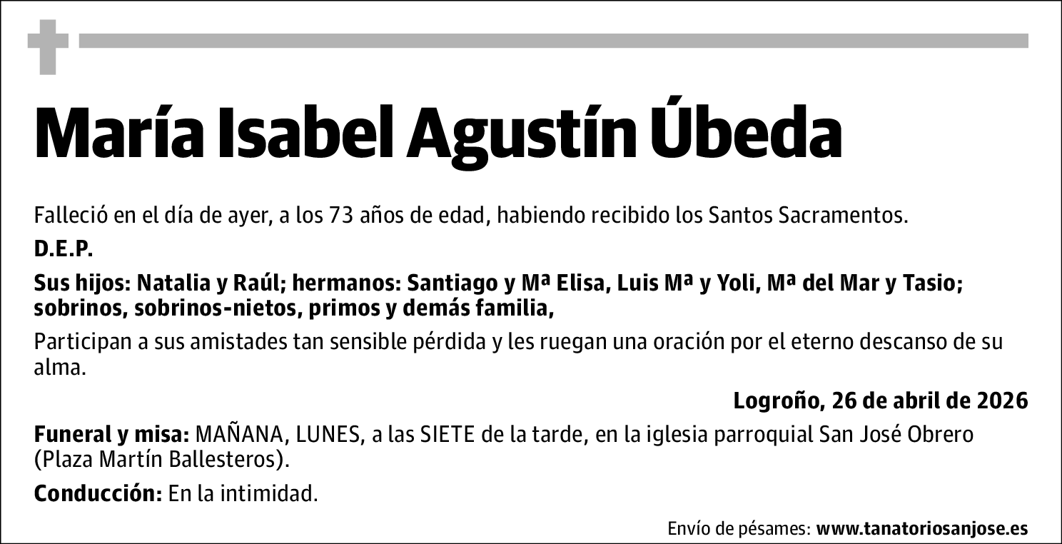 María Isabel Agustín Úbeda