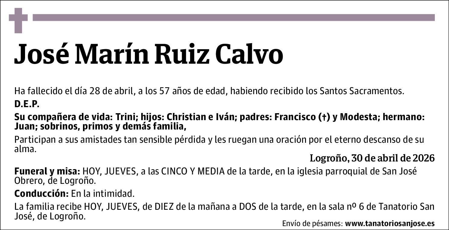 José Marín Ruiz Calvo