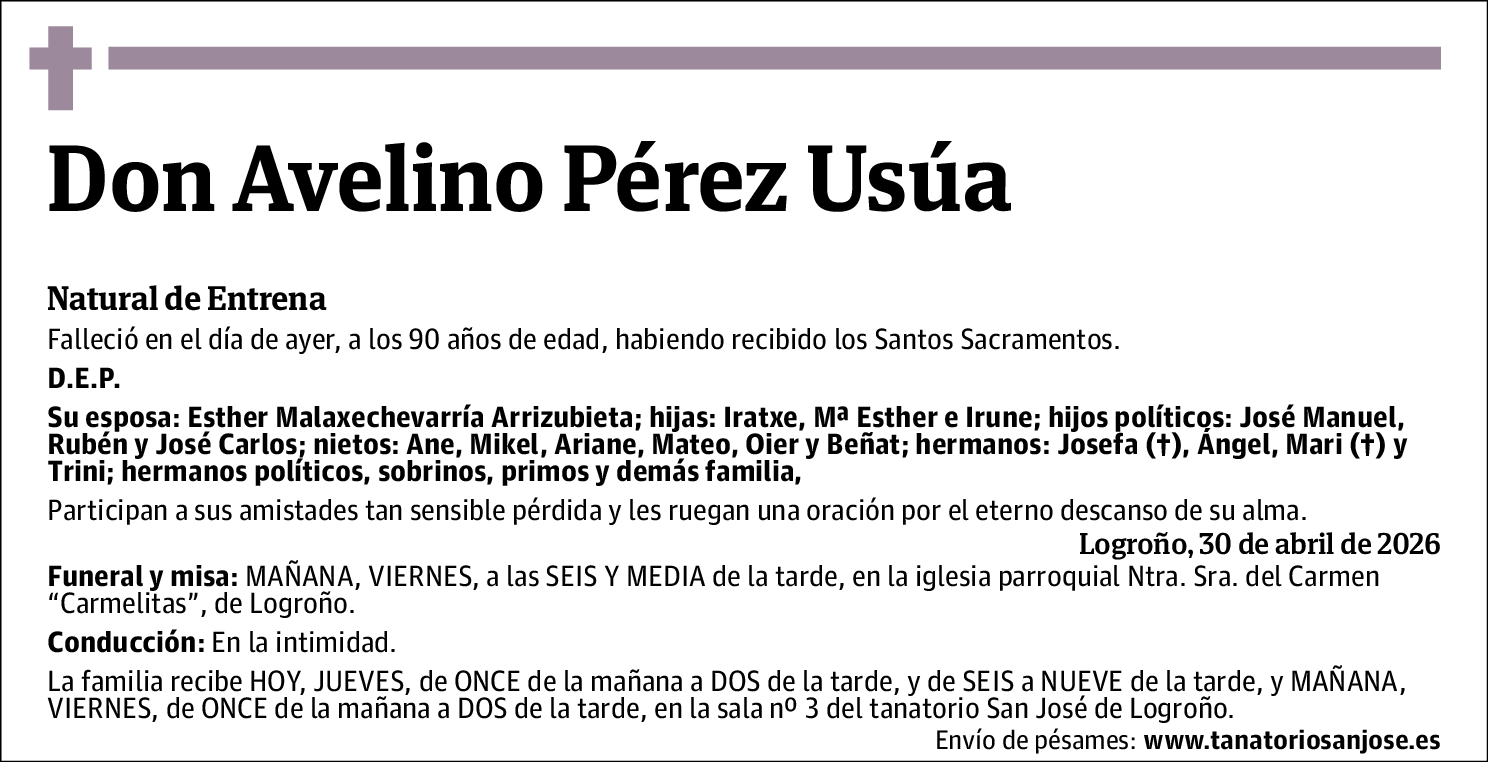 Avelino Pérez Usúa