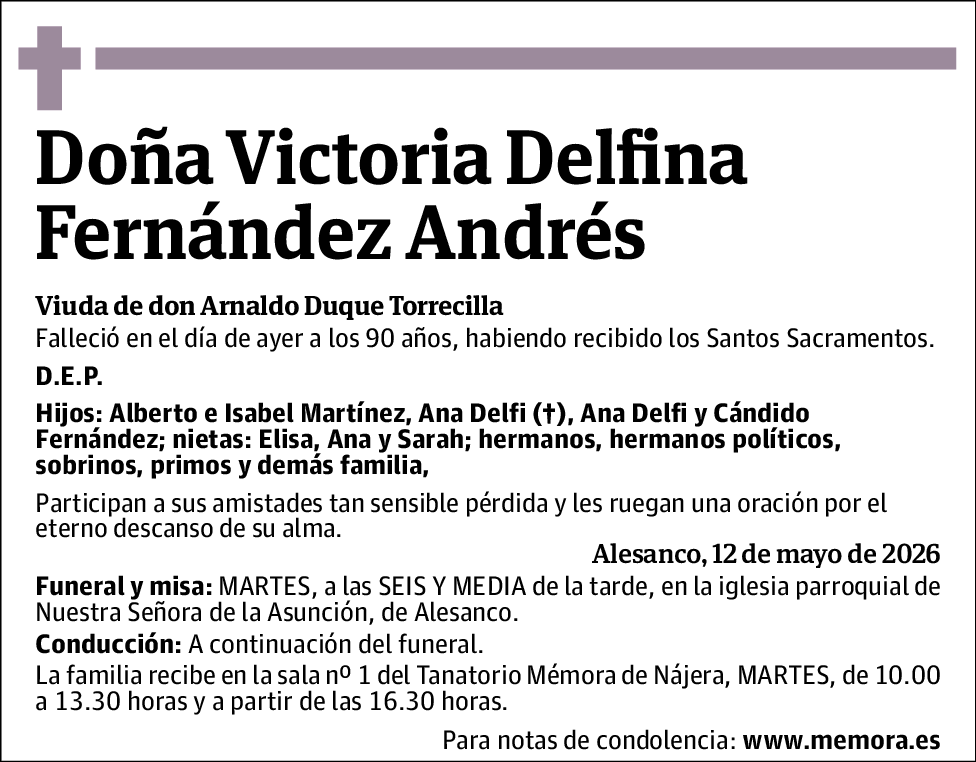 Victoria Delfina Fernández Andrés