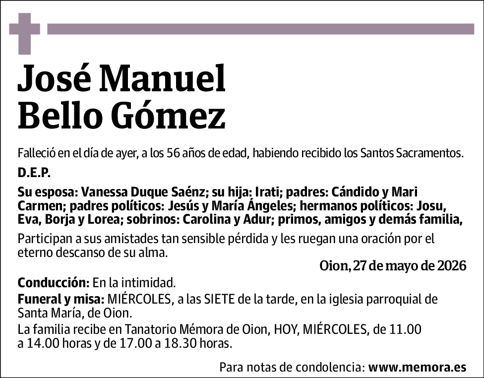 Jose Manuel Bello Gómez