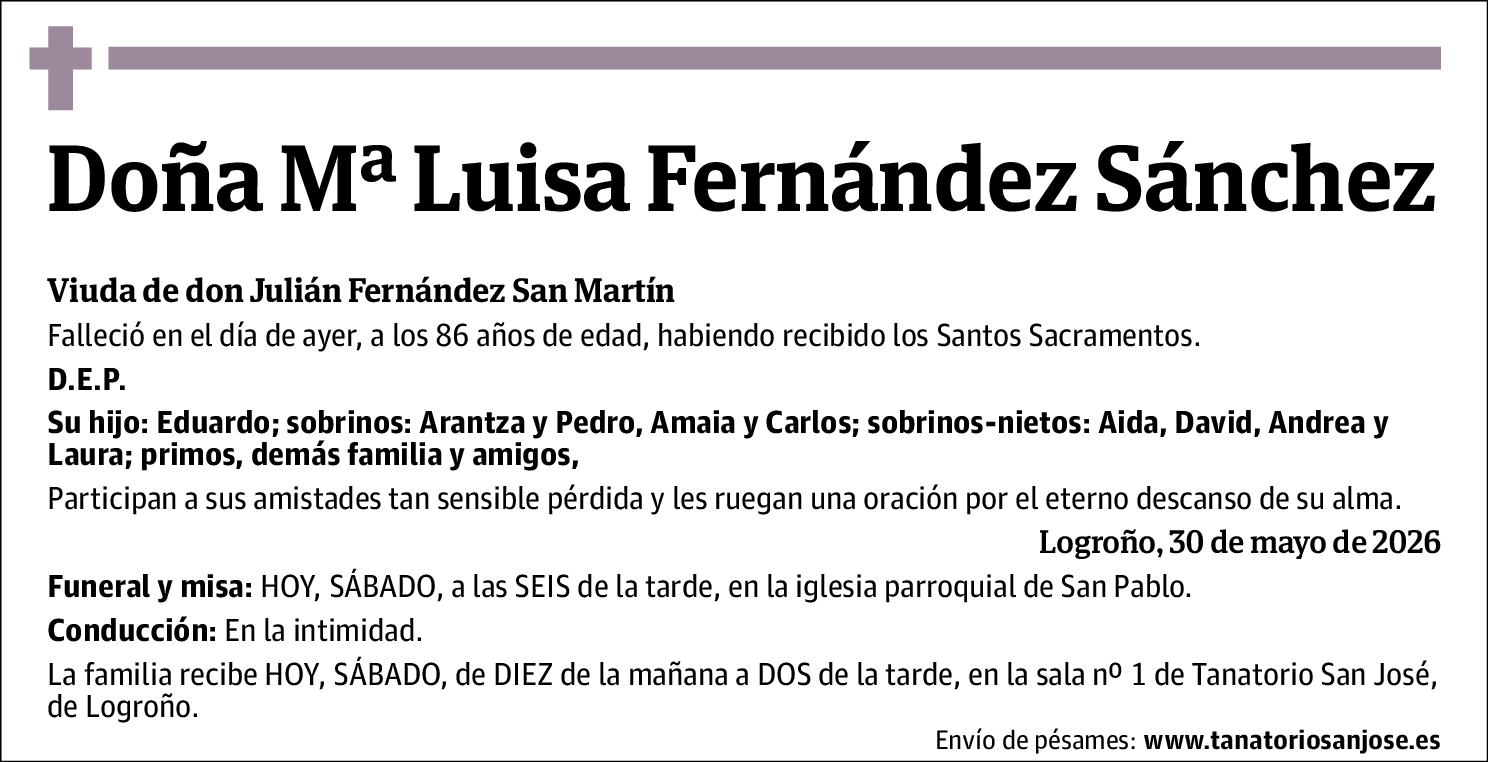 Mª Luisa Fernández Sánchez