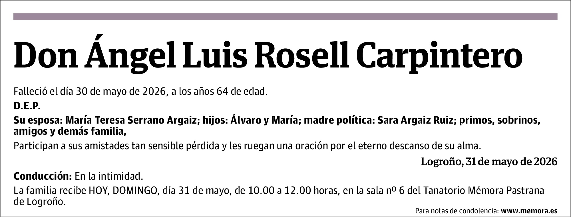 Ángel Luis Rosell Carpintero