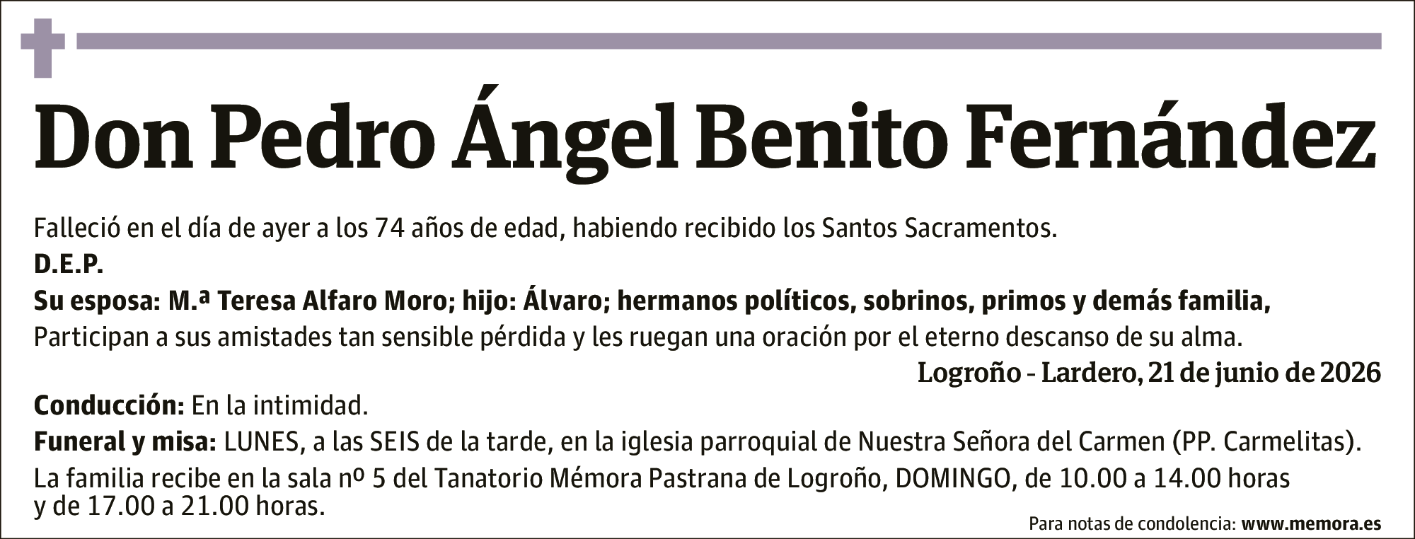 Pedro Ángel Benito Fernández