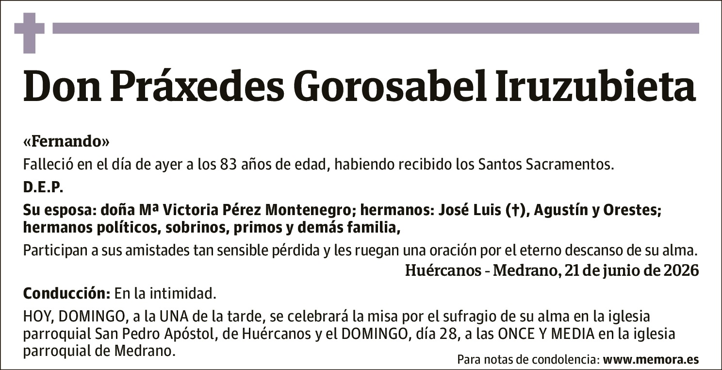 Práxedes Gorosabel Iruzubieta
