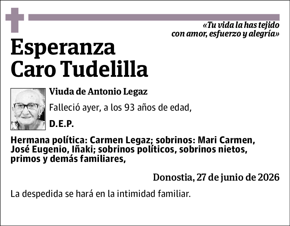 Esperanza Caro Tudelilla
