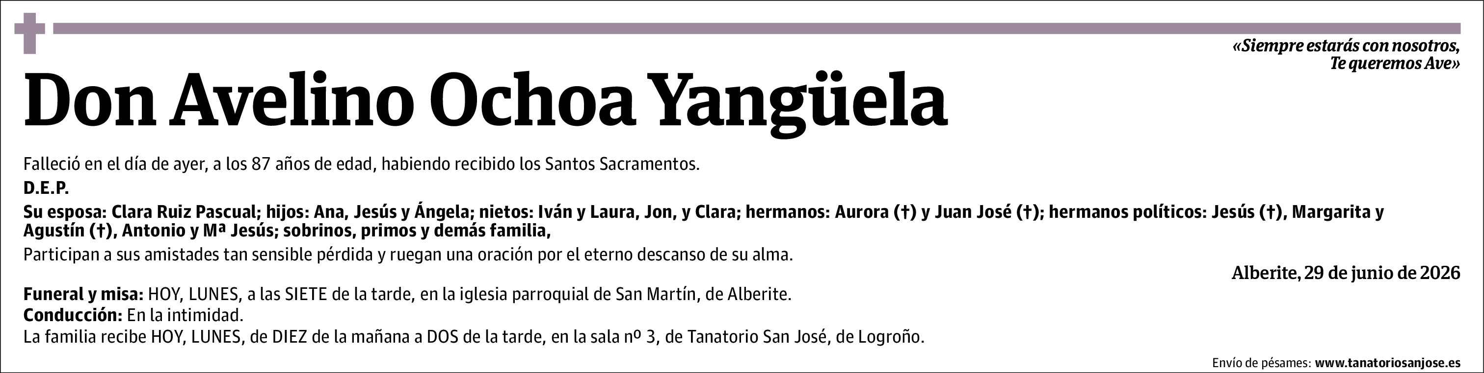 Avelino Ochoa Yangüela