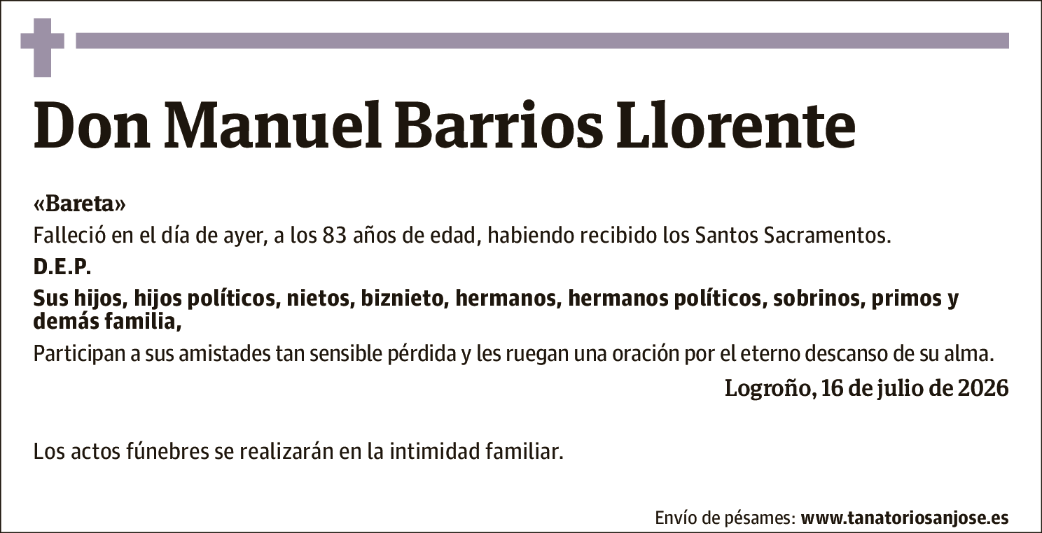 Manuel Barrios Llorente
