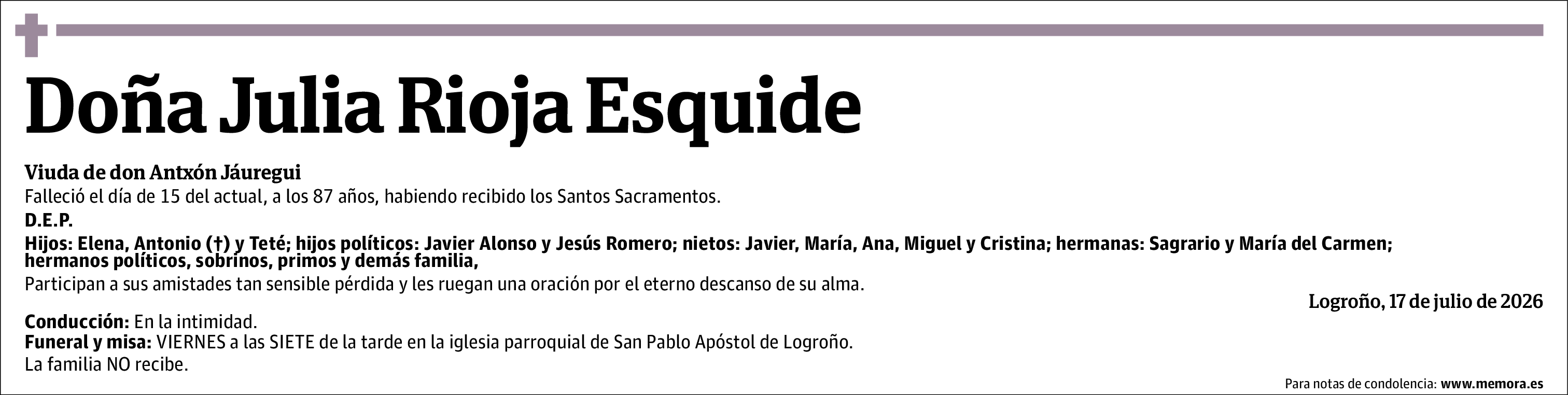 Julia Rioja Esquide