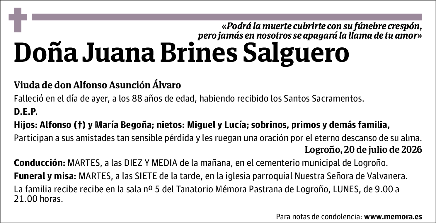 Juana Brines Salguero