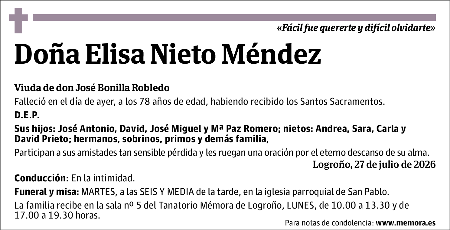 Elisa Nieto Méndez
