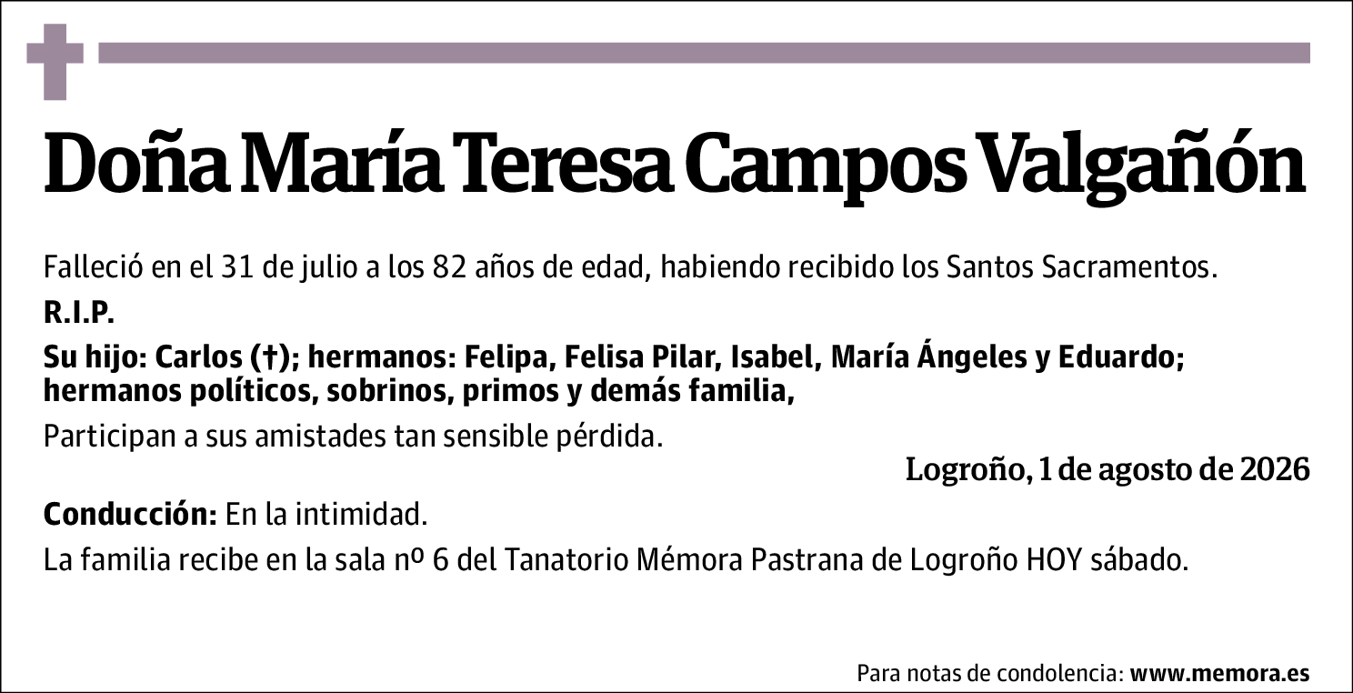 María Teresa Campos Valgañón