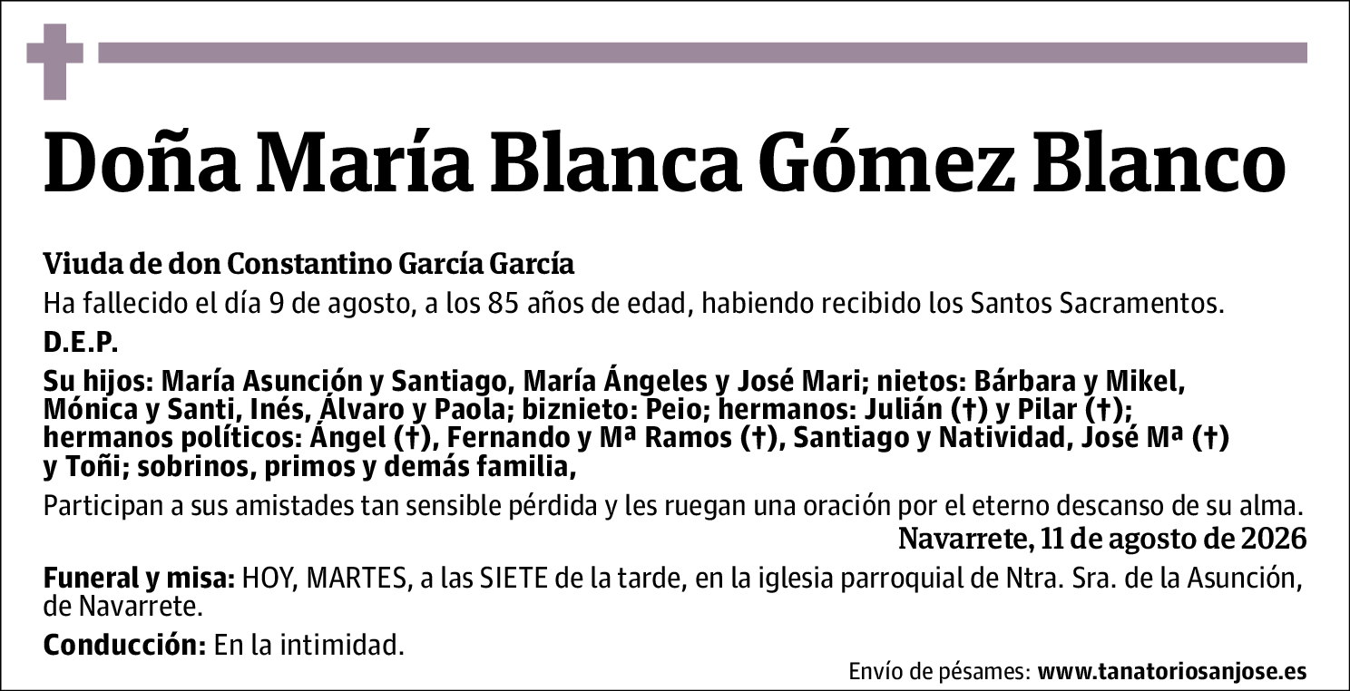 María Blanca Gómez Blanco
