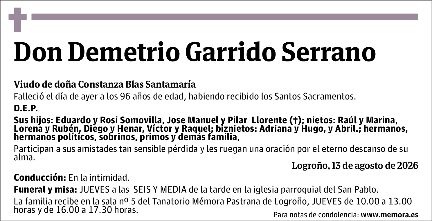 Demetrio Garrido Serrano