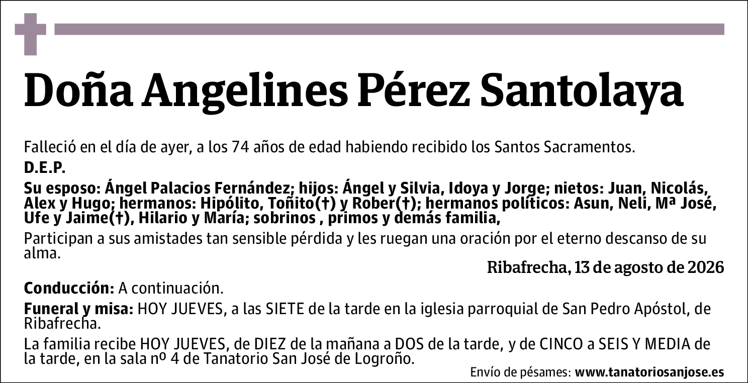 Angelines Pérez Santolaya