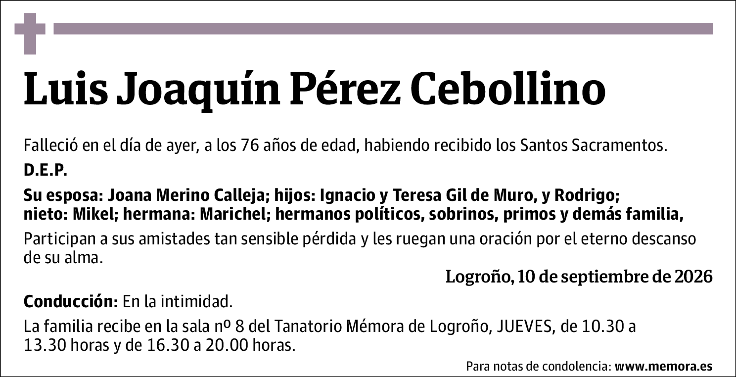 Luis Joaquín Pérez Cebollino