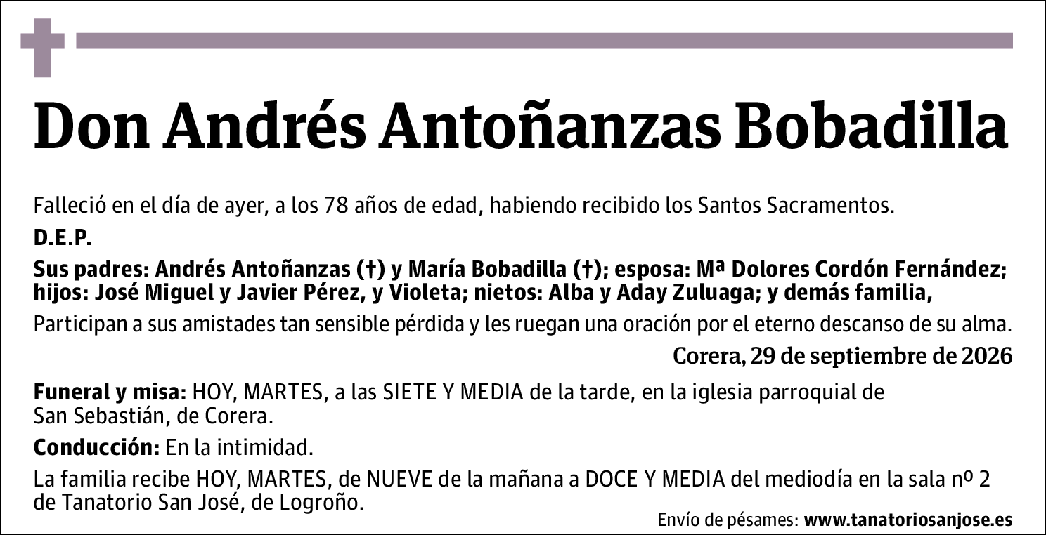Andrés Antoñanzas Bobadilla