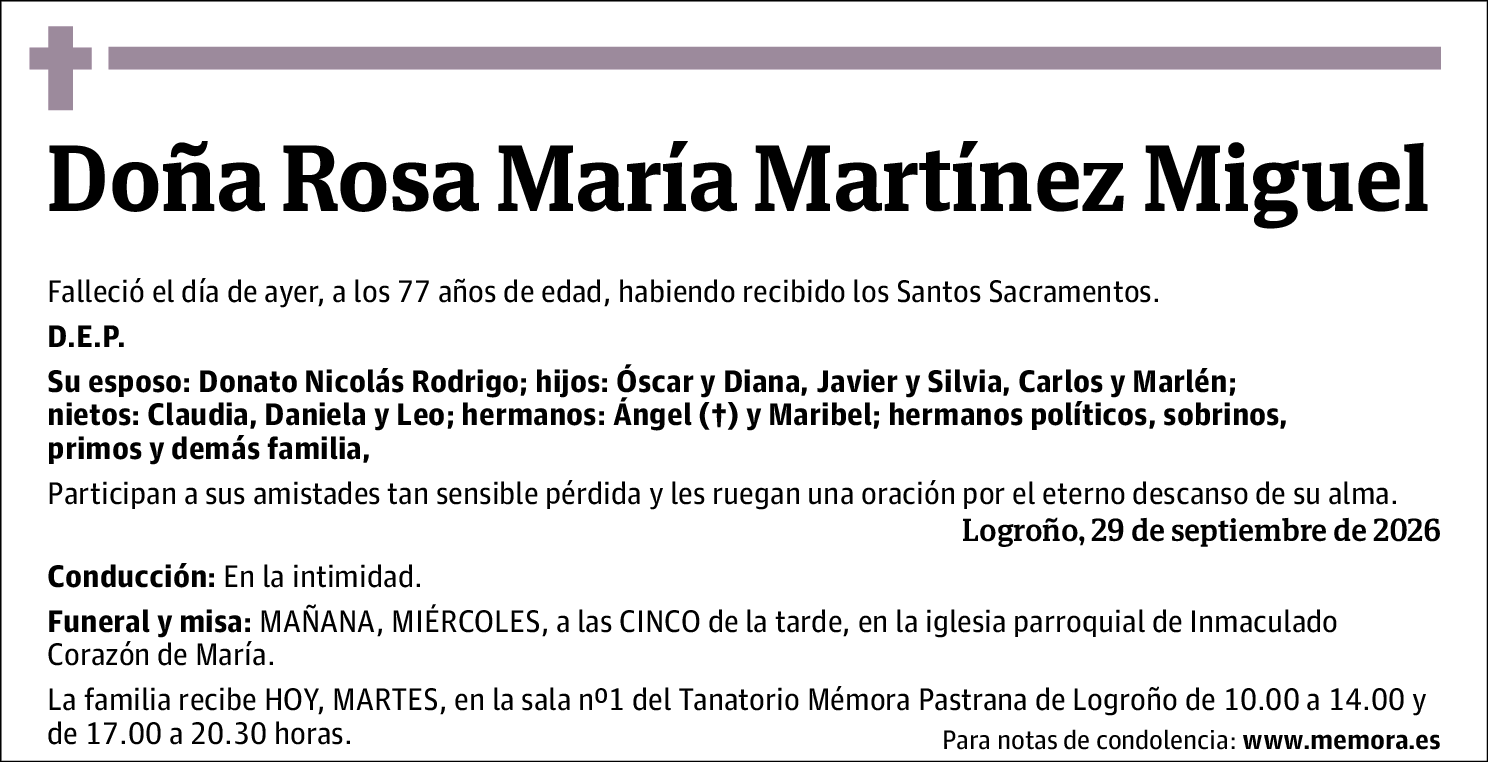 Rosa María Martínez Miguel