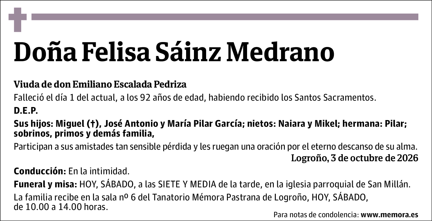 Felisa Sáinz Medrano