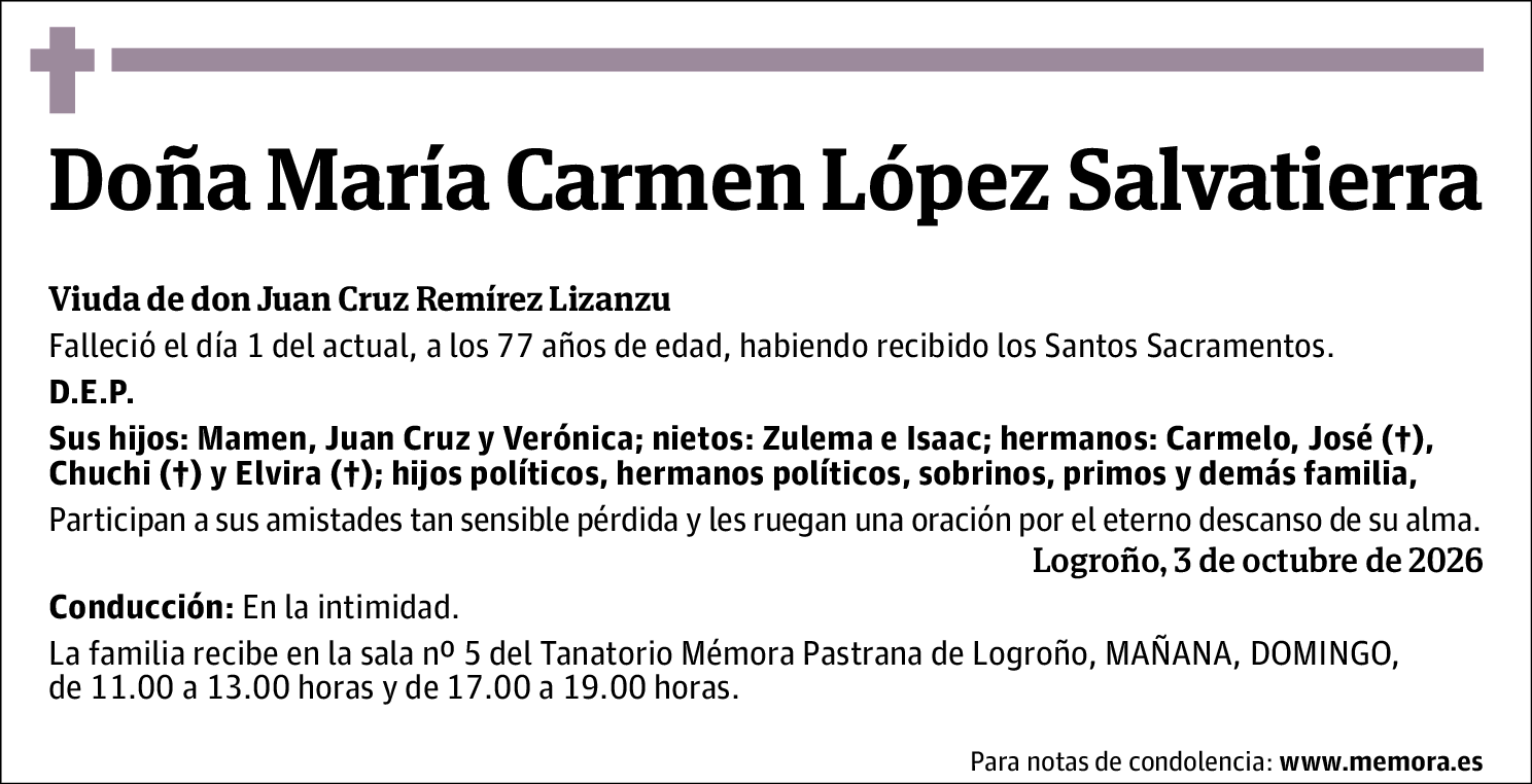 María Carmen López Salvatierra