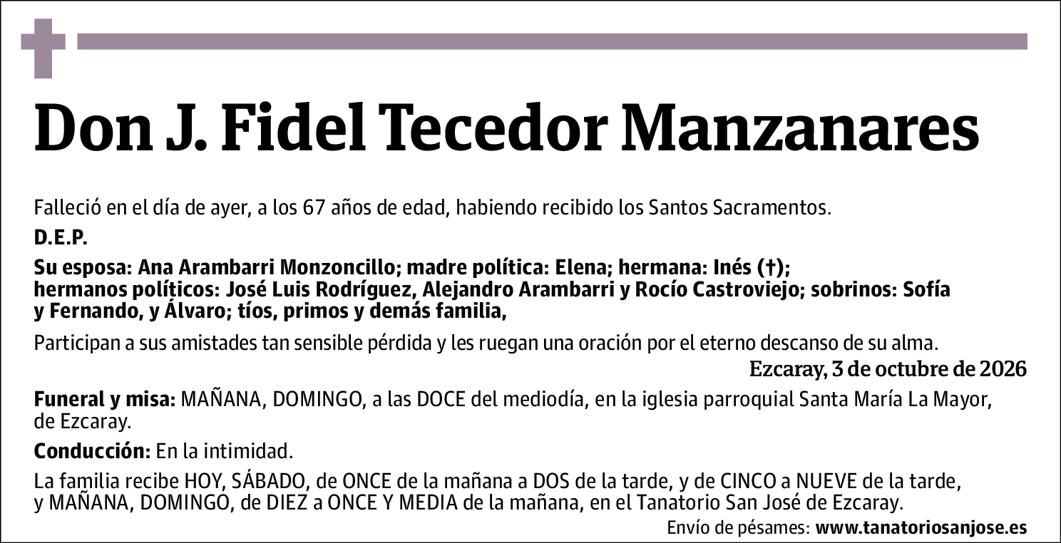 J. Fidel Tecedor Manzanares