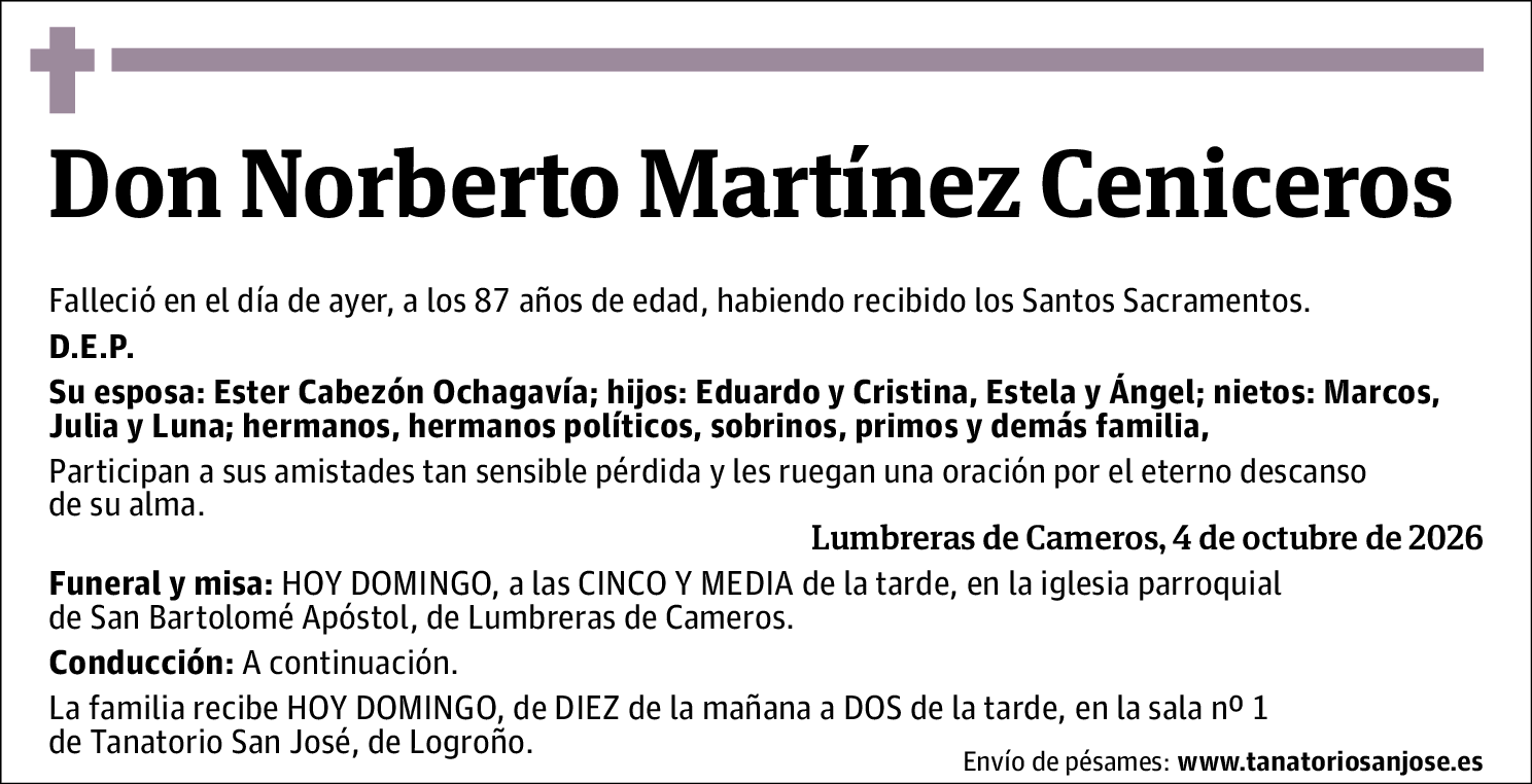 Norberto Martínez Ceniceros