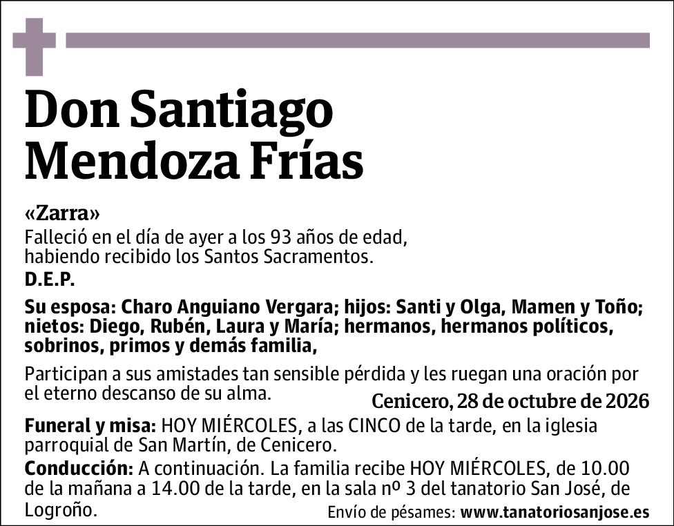 Santiago Mendoza Frías