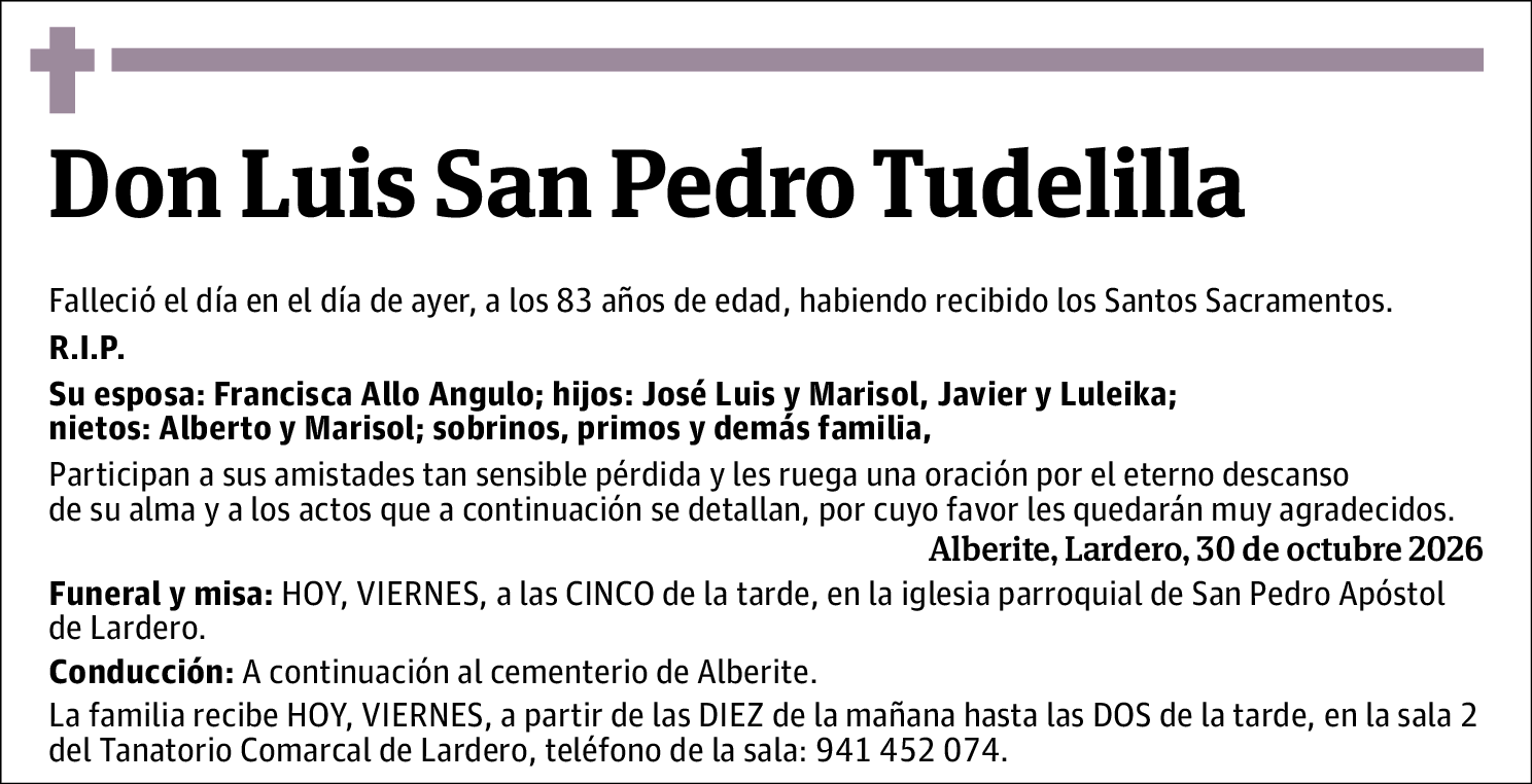Luis San Pedro Tudelilla