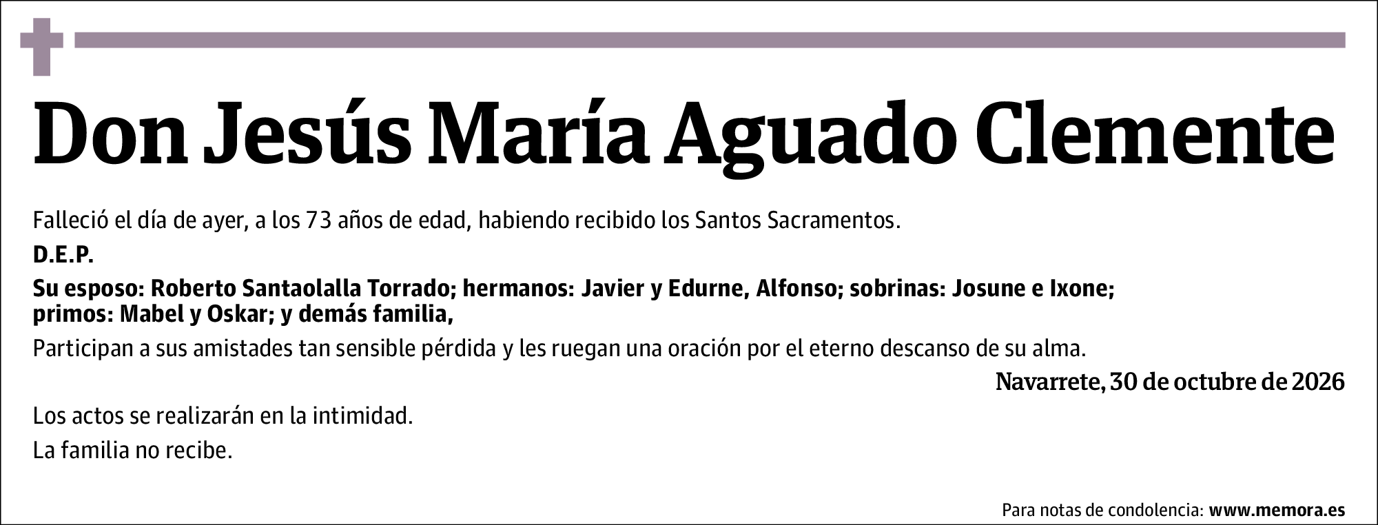 Jesús María Aguado Clemente