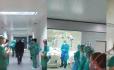 Vídeo: Aplausos para los pacientes curados del coronavirus en el San Pedro