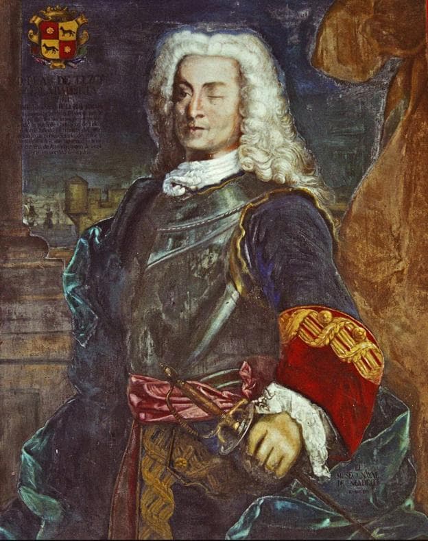 El almirante Blas de Lezo, óleo de 1735