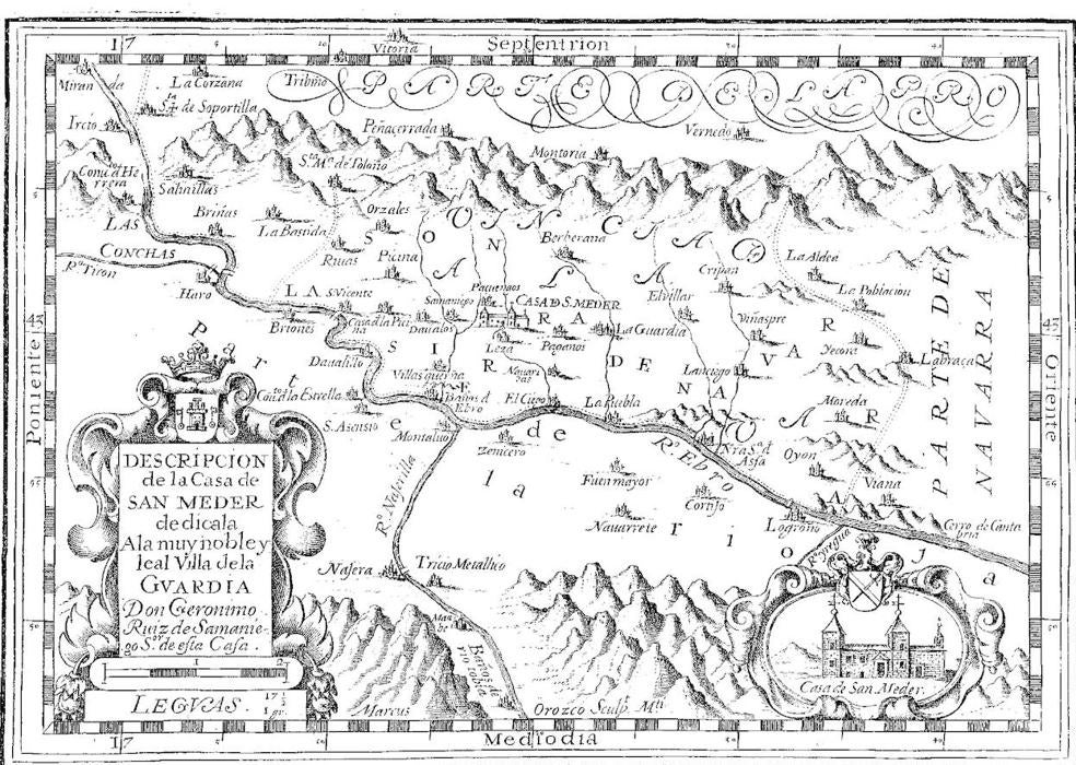 Mapa de La Rioja del siglo XVII
